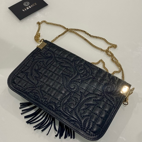 Authentic Versace "VANITAS" Clutch on Chain - Picture 7 of 13